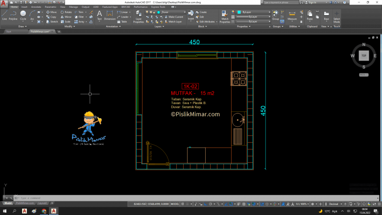 Metrekare hesabı, Döşeme kaplaması ve Detaylar