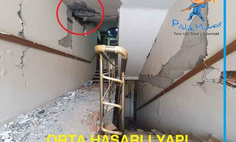 orta hasarlı yapı, deprem, gaziantep