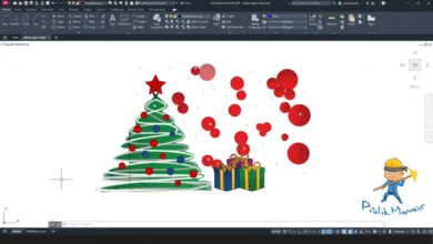 yılbaşı ağacı dwg