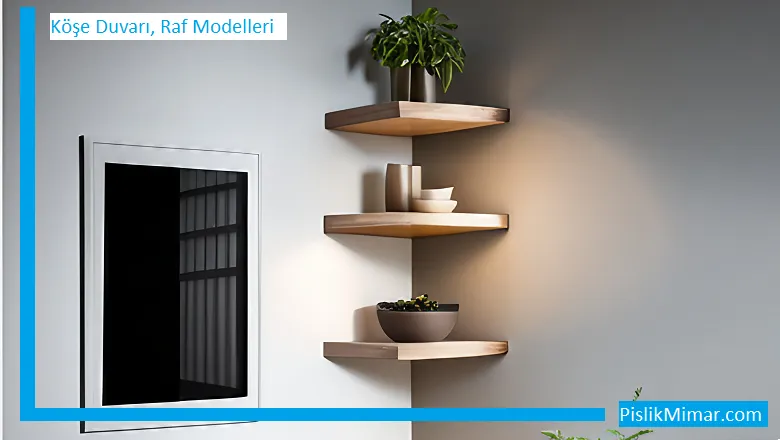 köşe duvar raf modelleri