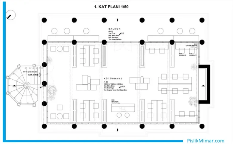 moda iskele kütüphane projesi