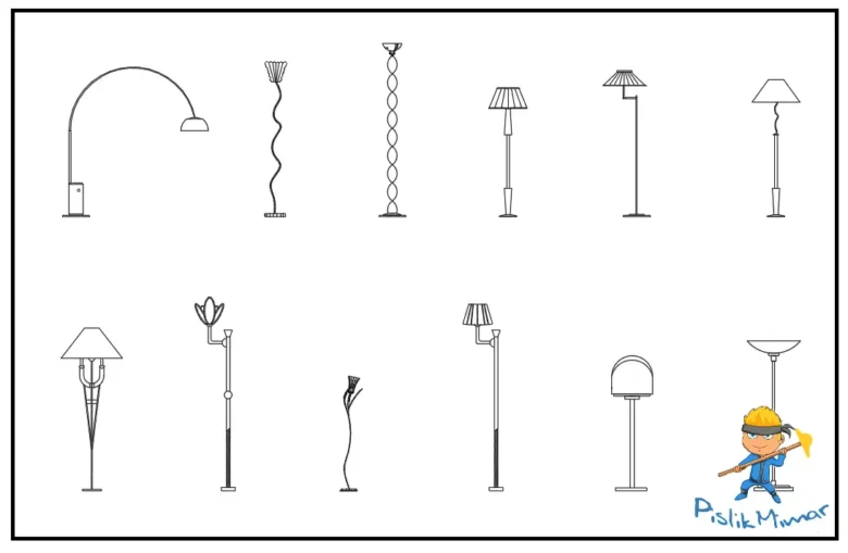 lambader dwg, autocad dwg