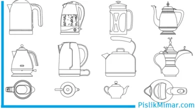 caydanlık, su ısıtıcı dwg