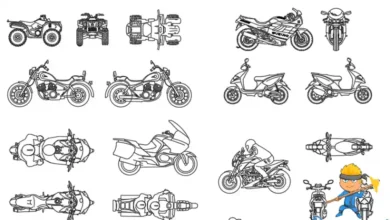 motosiklet dwg, dwg indir