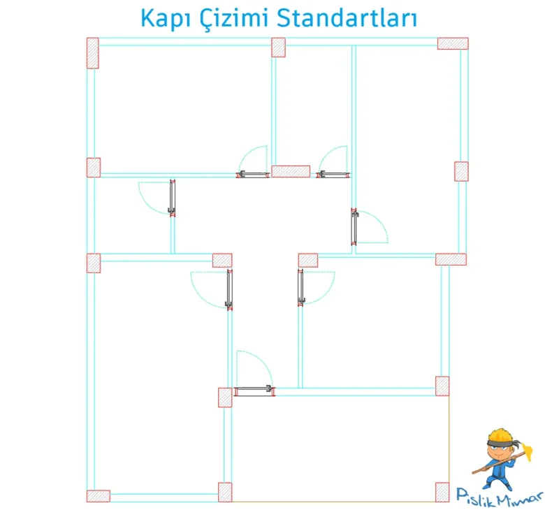 Köy Evi Projesi - Kapı Çizimi