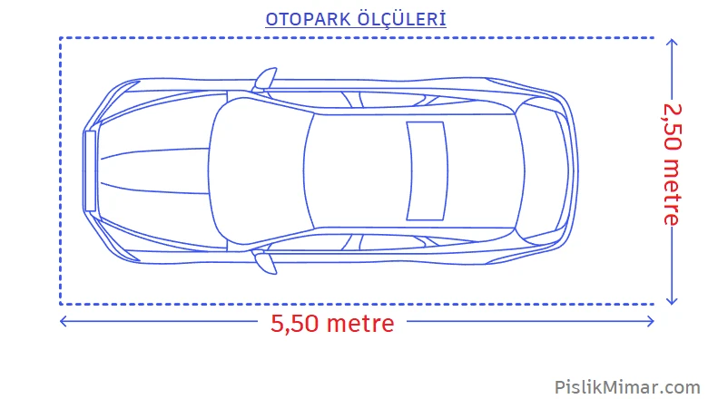 otopark ölçüleri