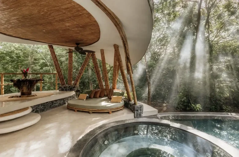 konsept havuzlu ahşap villa projesi