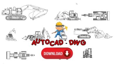 construction machines dwg, inşaat makinaları dwg indir
