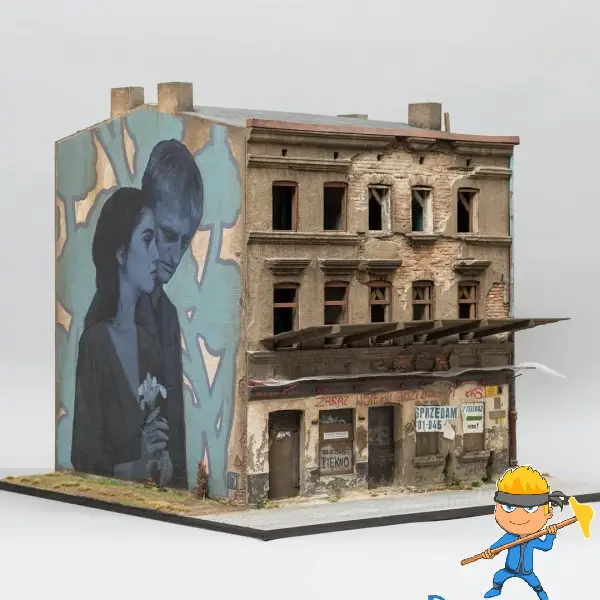 eski ev mimari minyatürü