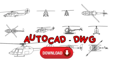 helicopter dwg