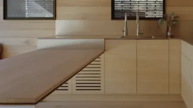 ahşap mutfak tasarım