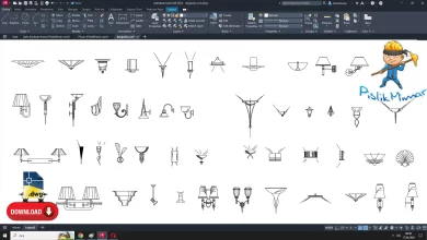 Aplik dwg, aplik çizimi, Sconce Cad Blocks, autocad drawing