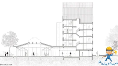 Cergy Pontoise Öğrenci Yurdu projesi