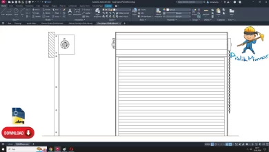 Garaj kapısı dwg çizimi, Garage Door dwg,autocad cad blocks