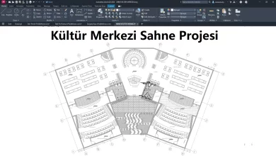 Kültür Merkezi Sahne Projesi plan