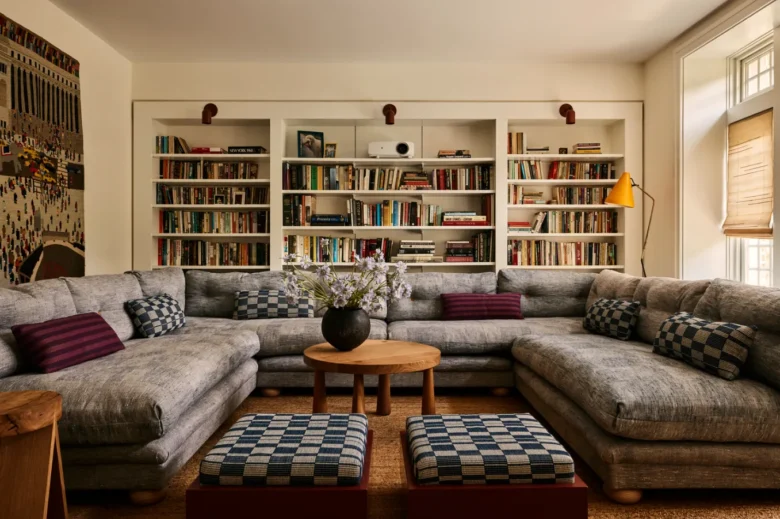 Neo Tudor salon dekorasyonu