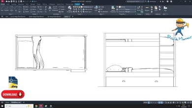 Ranza dwg çizimi, bunk dwg, autocad drawing