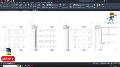 Sınıf Çizimi, Sınıf dwg, Classroom cad block, Classroom dwg, autocad drawing