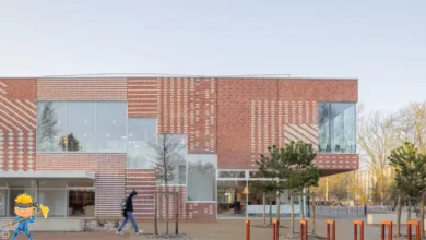 Space Pariselle eğitim binası cephe tasarımı