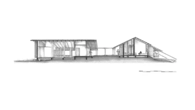 ahşap ev kesit çizimi 2