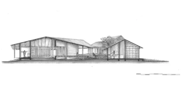 ahşap ev kesit çizimi