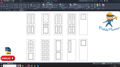 ahşap kapı görünüş dwg, Wooden Door Appearance dwg, autocad drawing