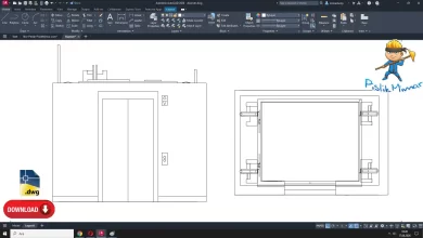 asansör kapısı kapısı, asansör planı, autocad çizimi, autocad drawing
