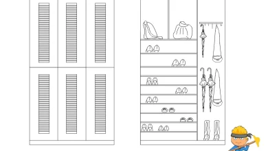 ayakkabı dolabı dwg