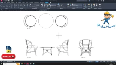bahçe sanyaldesi dwg çizimi, garden chair dwg, autocad drawing