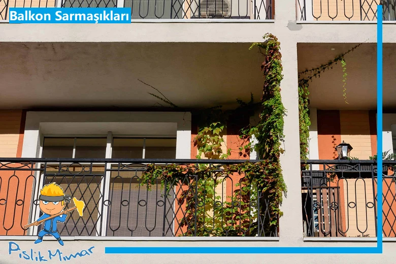 balkon süsleri, sarmaşıklar