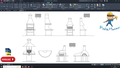 barbakü dwg çizimi, Barbecue DWG, autocad drawing, cad blocks