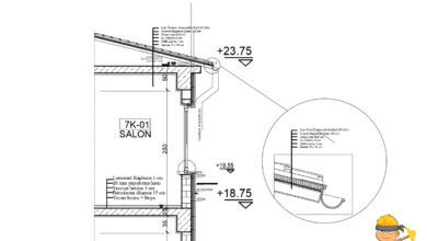 çatı kesiti nokta detayı
