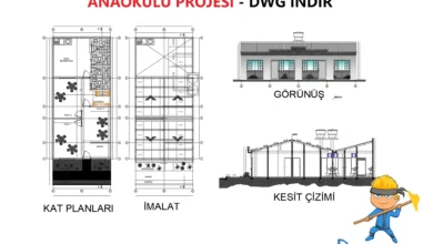 çelik yapı anaokulu projesi