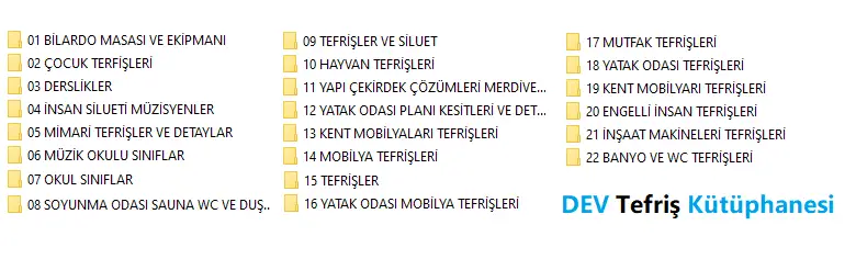 dev tefriş kütüphanesi