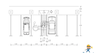 engelli otopark dwg indir