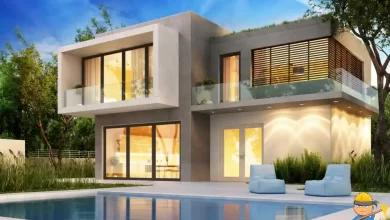 havuzlu lüks prefabrik ev