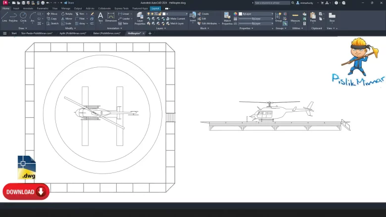 helikopter çizimi, helikopter dwg, Helicopter CAD Blocks, autocad drawing