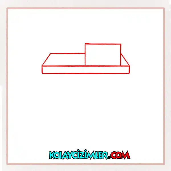 kahve dükkanı çizimi, tabela ve çatı çizimi