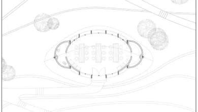 konsept cafe kat planı, mimari plan