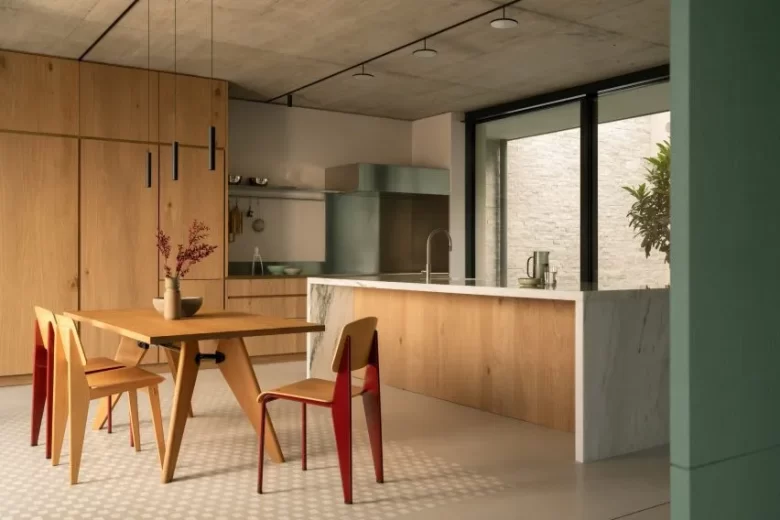 modern ahşap mutfak