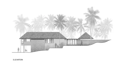 müstakil ev kesit çizimi