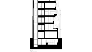 ofis binasi kesit cizimi