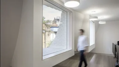 ofis binası özel cam tasarım