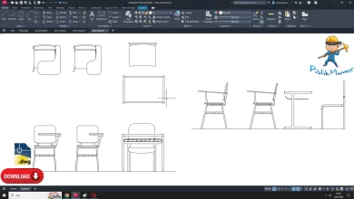 okul masası dwg çizimi, School Desk dwg, autocad cad blocks drawing
