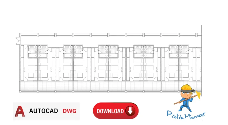 otel projesi, autocad kat planı, dwg indir