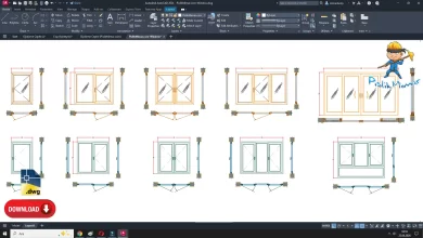 pencere dwg, Window CAD Blocks