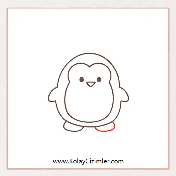 penguen ayak çizimi