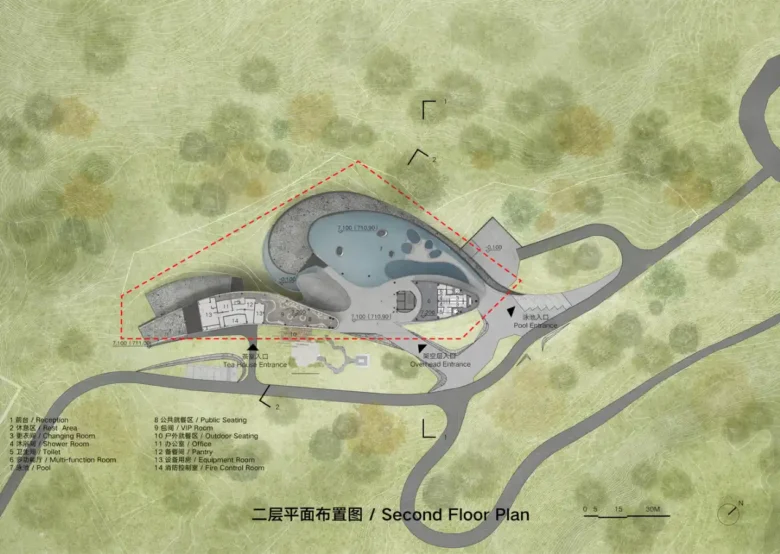 restoran zemin kat planı