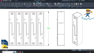 soyunma dolabı dwg, Locker
