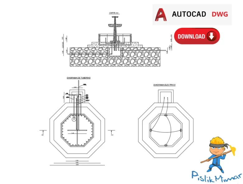 süs havuzu dwg, autocad tefrişleri